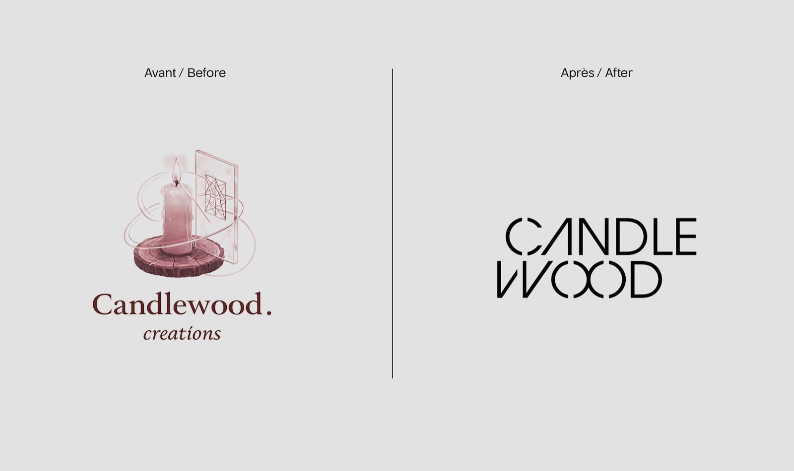 Candlewood before and after branding comparison